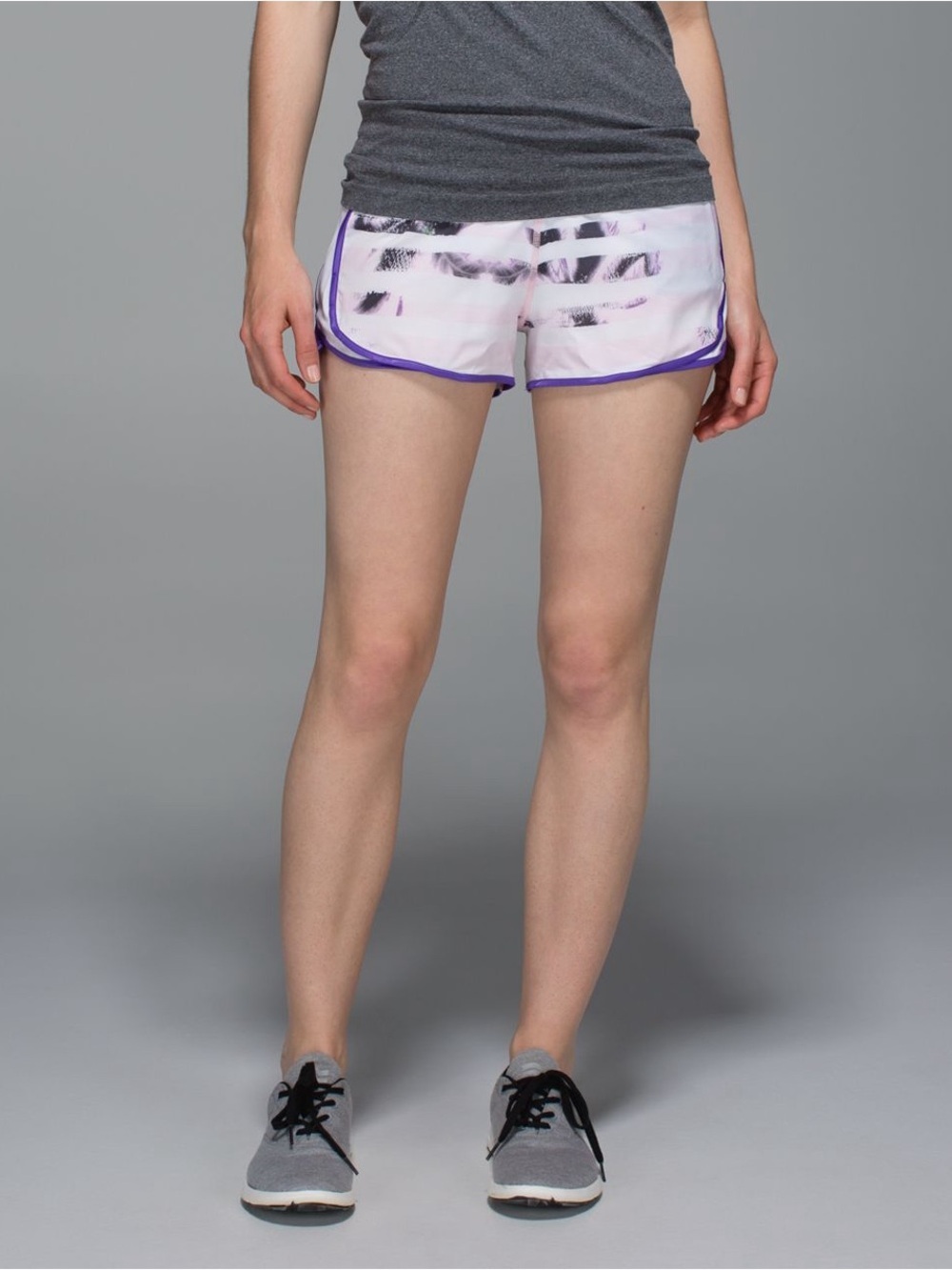 Lululemon Women's Pink Tie-Dye Running Shorts Super Squad Short